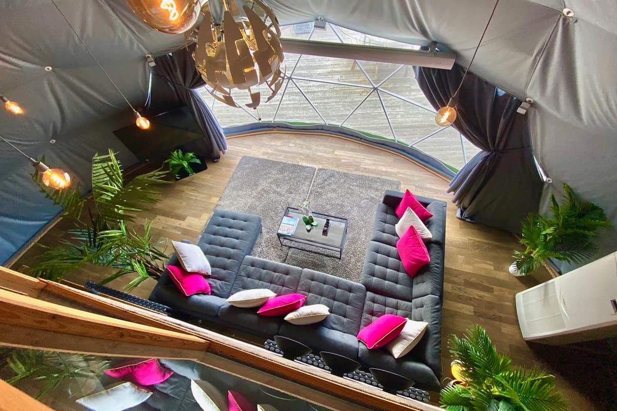 Contemporary design: Stylish decor inside the Sunridge Geodome
