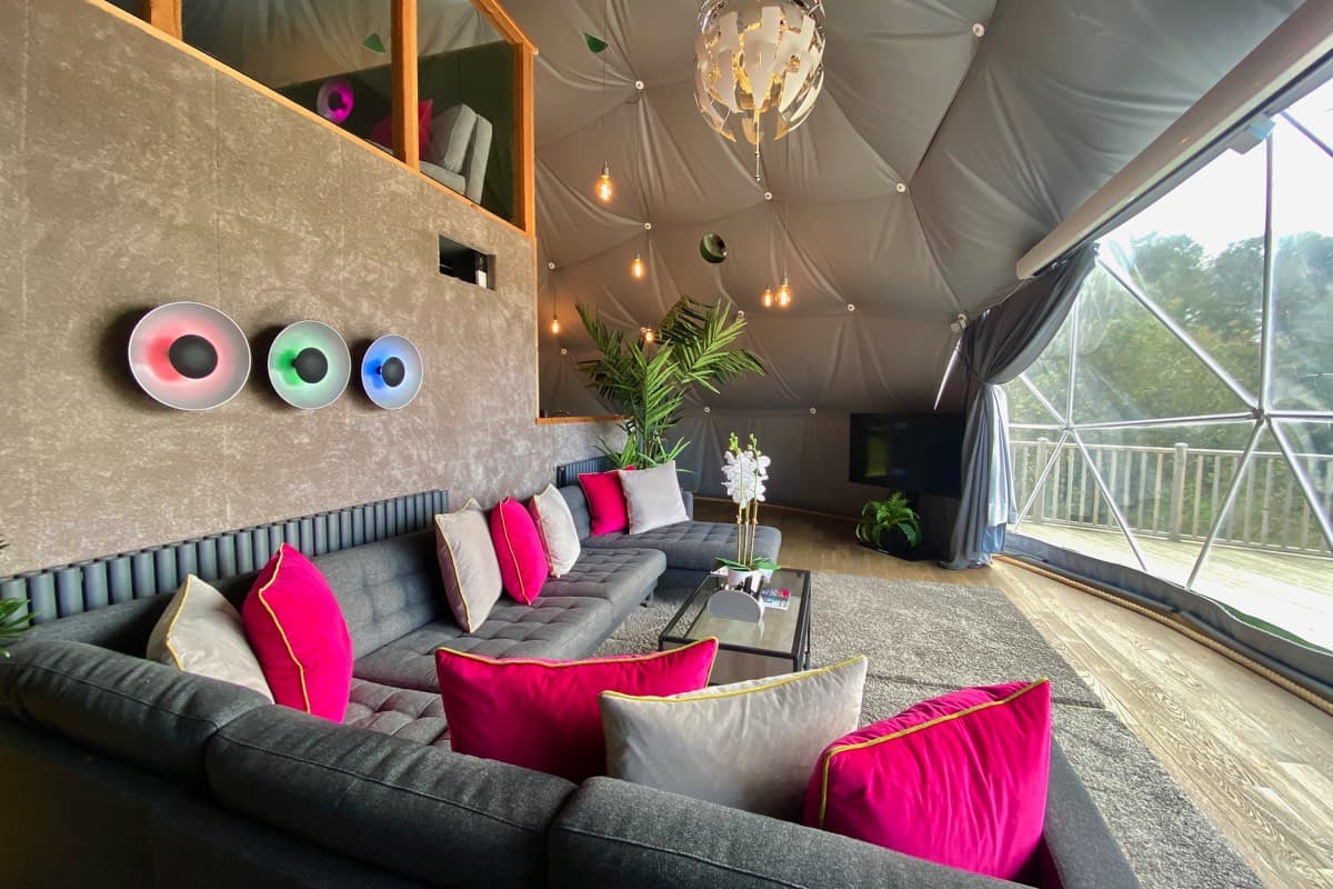 Comfortable retreat: Unwinding in the well-appointed Sunridge Geodome